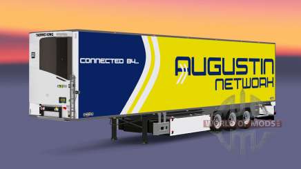Semi-trailer refrigerator Chereau Augustin Network for Euro Truck Simulator 2