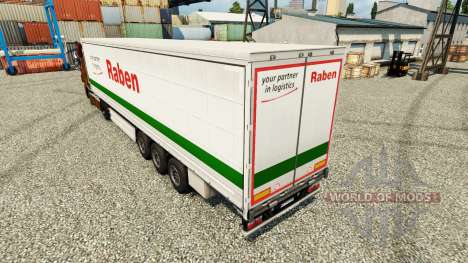 Raben skin for trailers for Euro Truck Simulator 2