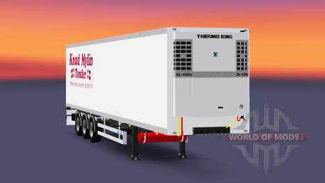The semitrailer-the refrigerator Knuy Mylin Nark for Euro Truck Simulator 2