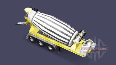 Semi-trailer concrete mixer for Euro Truck Simulator 2