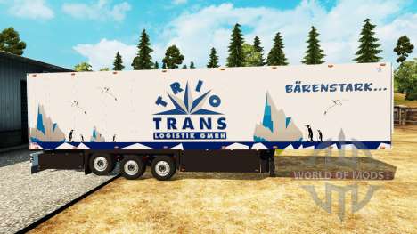 Semitrailer refrigerator Schmitz Trio Trans for Euro Truck Simulator 2