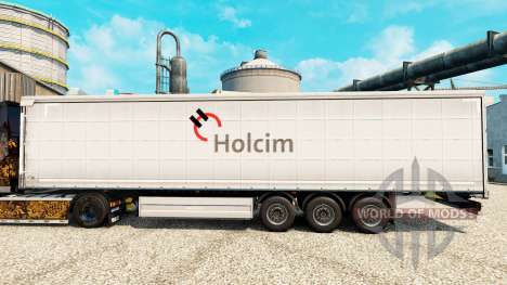 Holcim skin for trailers for Euro Truck Simulator 2