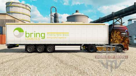 Skin of Bring Logistics to trailers for Euro Truck Simulator 2