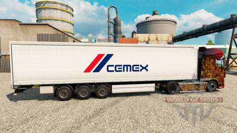 Skin Cemex to trailers for Euro Truck Simulator 2