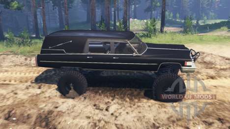 Cadillac Hearse 1975 [monster] for Spin Tires