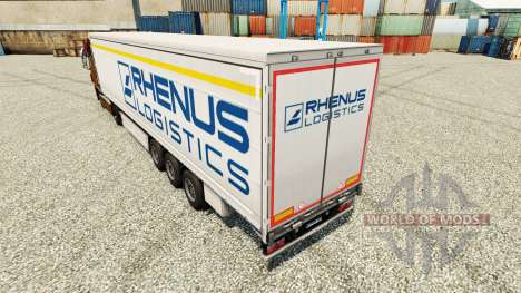 Rhenus Logistics skin for trailers for Euro Truck Simulator 2