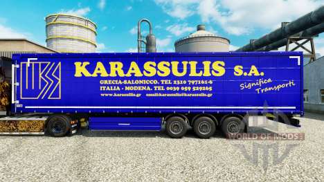 Skin Karassulis S. A. on semi-trailers for Euro Truck Simulator 2