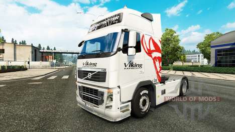 Viking Express skin for Volvo truck for Euro Truck Simulator 2