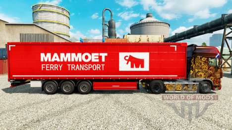 Mammoet skin for trailers for Euro Truck Simulator 2