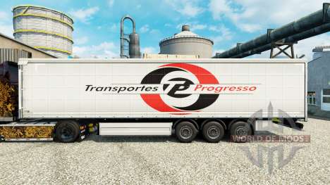 Skin Transportes Progresso on semi for Euro Truck Simulator 2