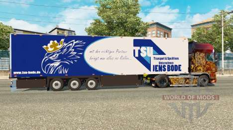 Semitrailer refrigerator Schmitz Jens Bode for Euro Truck Simulator 2