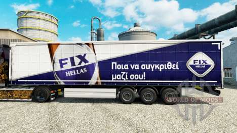 Skin Fix Hellas on semi for Euro Truck Simulator 2