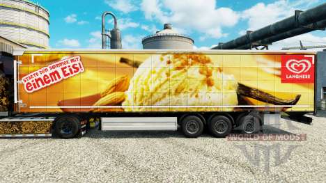 Langnese skin for trailers for Euro Truck Simulator 2