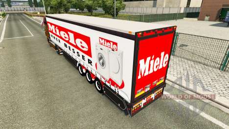 Curtain semi-trailer Miele for Euro Truck Simulator 2