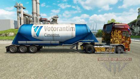 Skin Votorantim cement semi-trailer for Euro Truck Simulator 2