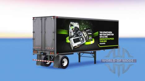 Skin NVidia GTX 980 Ti on the trailer for American Truck Simulator