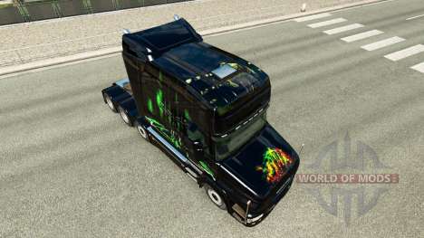 Skin Monster Energy v2 for truck Scania T for Euro Truck Simulator 2
