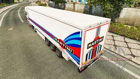 Skin Martini Rancing for trailers for Euro Truck Simulator 2