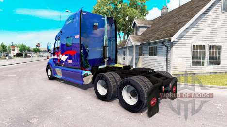 Skin B. T. INC. the tractor Peterbilt 387 for American Truck Simulator
