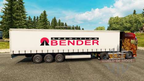 Skin Spedition Bender on semi for Euro Truck Simulator 2
