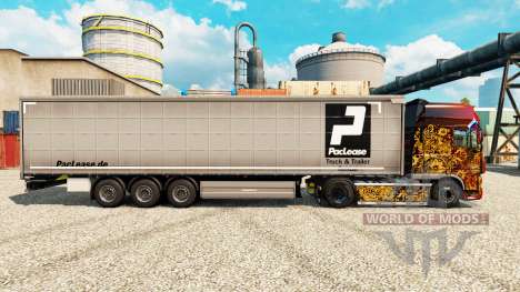 PacLease skin for trailers for Euro Truck Simulator 2
