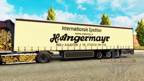 Curtain semi-trailer Vogelzang Angermayr for Euro Truck Simulator 2