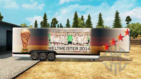 The semitrailer-the refrigerator World Cup 2014 for Euro Truck Simulator 2