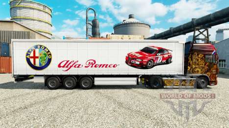 Skin Alfa Romeo Sport on semi for Euro Truck Simulator 2