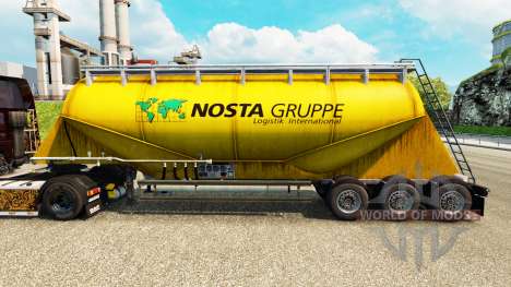 Skin Nosta Gruppe, cement semi-trailer for Euro Truck Simulator 2