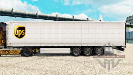 Skin UPS for trailers for Euro Truck Simulator 2