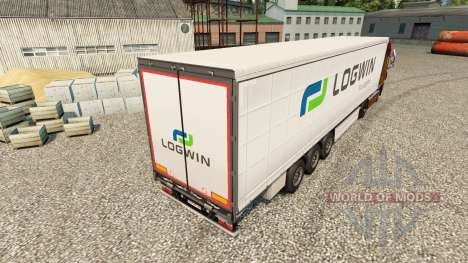Logwin skin for trailers for Euro Truck Simulator 2