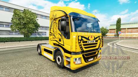Skin Yellow Devil on the truck Iveco for Euro Truck Simulator 2