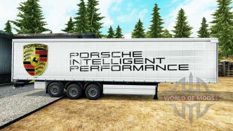 Skin Porsche for trailers for Euro Truck Simulator 2