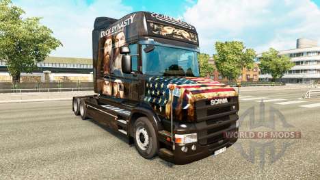 The skin of the Duck Dynasty for truck Scania T for Euro Truck Simulator 2