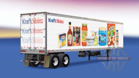 Skin Kraft Heinz on the trailer for American Truck Simulator