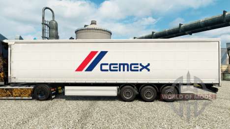 Skin Cemex to trailers for Euro Truck Simulator 2