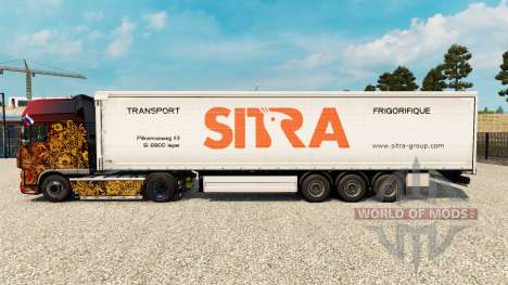 Sitra skin for curtain semi-trailer for Euro Truck Simulator 2