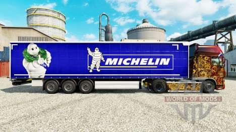 Skin on Michelin semi-trailers for Euro Truck Simulator 2