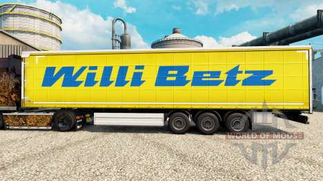 Willi Betz skin for trailers for Euro Truck Simulator 2