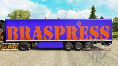 Braspress skin for trailers for Euro Truck Simulator 2