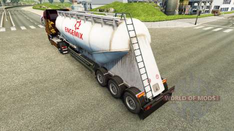 Skin Engemix cement semi-trailer for Euro Truck Simulator 2