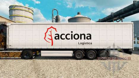 Skin Acciona for trailers for Euro Truck Simulator 2