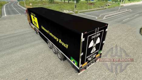 Skin Biohazard Intercorp Brazil in semi for Euro Truck Simulator 2