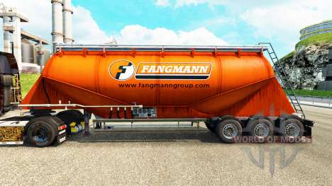 Skin Fangmann cement semi-trailer for Euro Truck Simulator 2