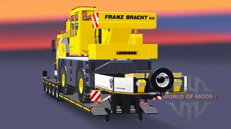 Low sweep truck crane Liebherr LTM 1030 for Euro Truck Simulator 2