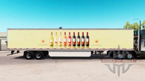 Skin E & J Gallo Winery in the extended trailer for American Truck Simulator