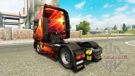 Fire Effect skin for Iveco tractor unit for Euro Truck Simulator 2