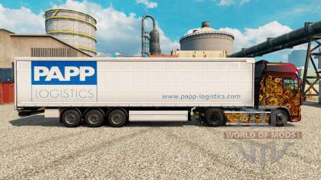 Skin Papp Logistics for trailers for Euro Truck Simulator 2