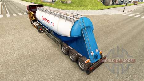 Skin Gedimat cement semi-trailer for Euro Truck Simulator 2