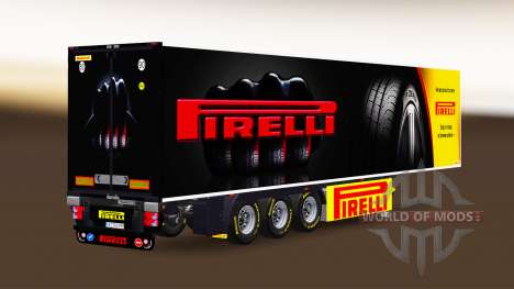 Semi-trailer refrigerator Chereau Pirelli for Euro Truck Simulator 2